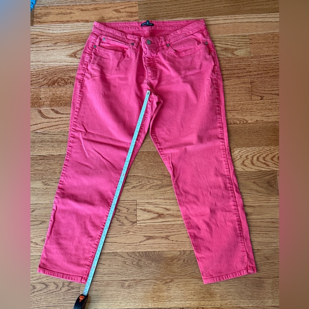 Eileen Fisher Coral Denim Jeans size 14